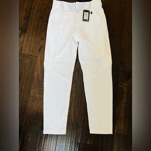 NWT Under Armour White Men's baseball pants